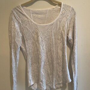 Lululemon Snakeskin Long Sleeve Top